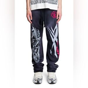 HELLSTAR AIRBRUSHED SWEATPANTS “BLACK”